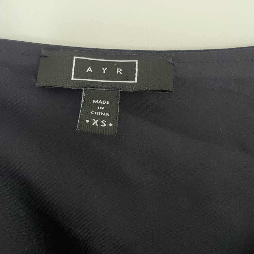 AYR The Daze Button-Down Midi Dress, Navy, XS - Picture 8 of 8